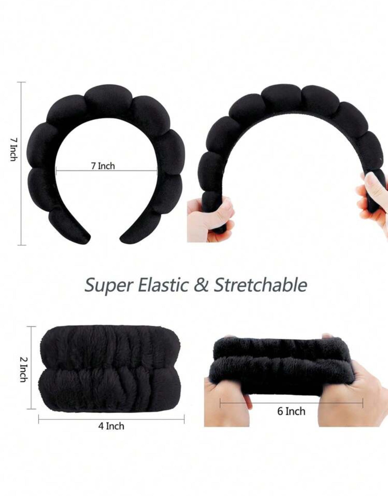 Face Washing headband + 2 wrist wraps