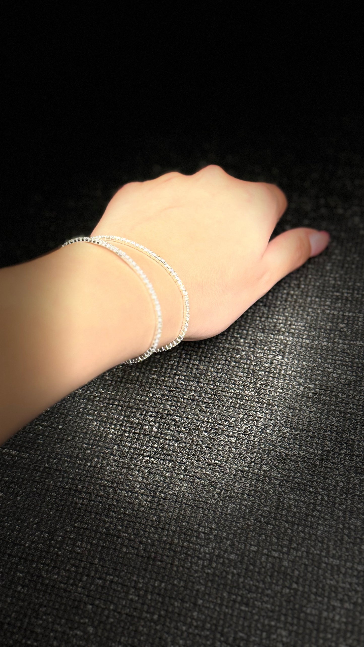 Faux Crystal Bracelets (2-piece)