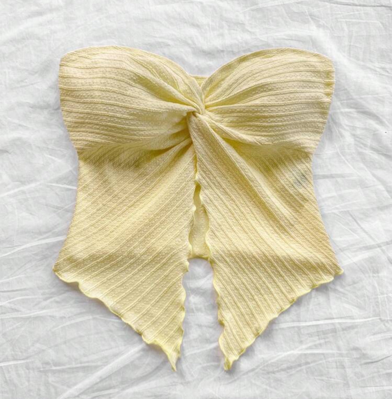 Stylish Tube Top with Front Twist