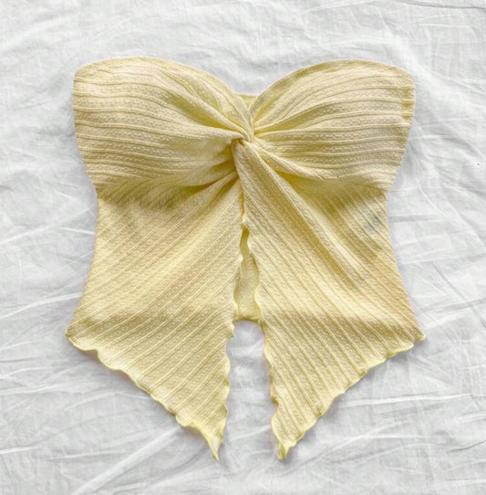 Stylish Tube Top with Front Twist