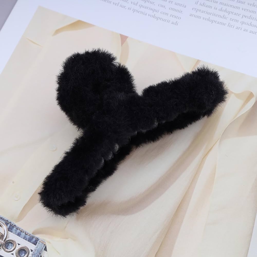 Trendy Furry Hair-clips